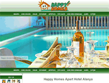 Tablet Screenshot of happyhomeshotel.com